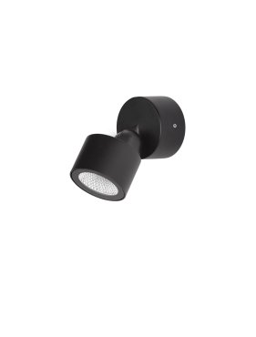 Nova Luce Helmet - buiten wandverlichting - Ø 7,5 x 13 cm - 5W LED incl. - IP65 - donker antraciet