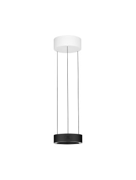 Nova Luce Afi - hanglamp - Ø 20 x 280 cm - 24W dimbare LED incl. - zwart
