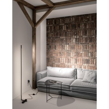 Nova Luce Raccio - staanlamp - 140 cm - 17,3W LED incl. - zwart