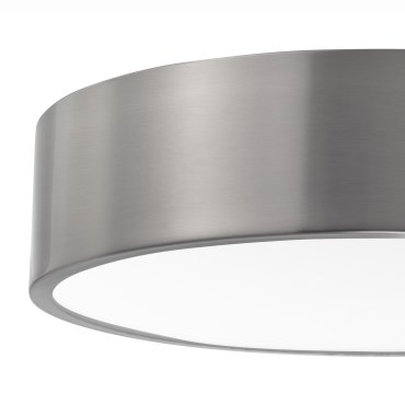 Nova Luce Finezza - plafondverlichting - Ø 45 x 11 cm - satijn nikkel en mat wit