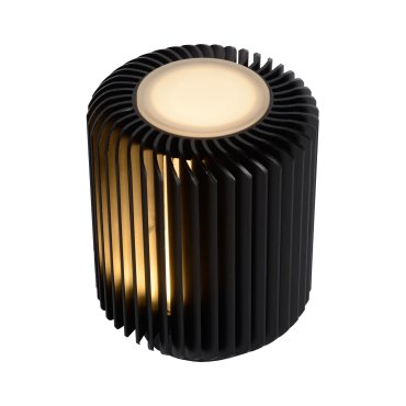 Lucide Turbin - tafellamp - Ø 10,6 x 13,7 cm - 5W LED incl. - zwart