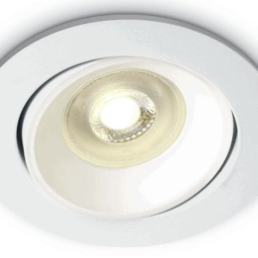 ONE Light Round Retro Range GU10 - inbouwspot - Ø 82 mm, Ø 72 mm inbouwmaat - wit