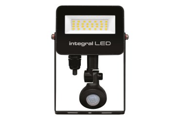 Integral LED Super Slim 2 - verstraler met bewegingssensor - 12,9 x 3,9 x 17,2 cm - 20W LED incl. - IP67 - zwart