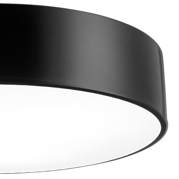 Nova Luce Finezza - plafondverlichting - Ø 45 x 11 cm - zwart
