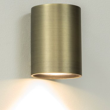 Artdelight Roulo1 - wandlamp - Ø 6,4 x 9 cm - antiek brons