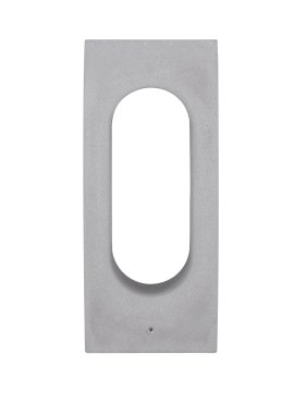 Nova Luce Stage - tuinpaal - 15 x 35 x 15 cm - 6W LED incl. - IP65 - grijs
