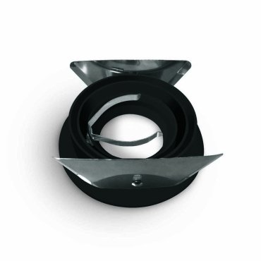 ONE Light Dual Ring Range - inbouwspot - Ø 92 mm, Ø 80 mm inbouwmaat - zwart