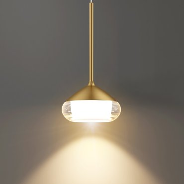 Artdelight Phoenix - hanglamp - Ø 11,6 x 208,2 cm - 7W dimbare led incl. - geborsteld goud