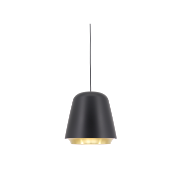 Artdelight Santiago - hanglamp - Ø 35 x 190,5 cm - zwart en goud