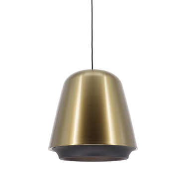 Artdelight Santiago - hanglamp - Ø 35 x 190,5 cm - brons en zwart