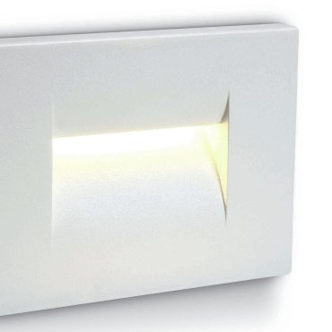 ONE Light Outdoor Dark Light Wall Recessed - inbouw wandverlichting - 10,7 x 6,5 x 7,5 cm - 3,6W LED incl. - IP65 - wit