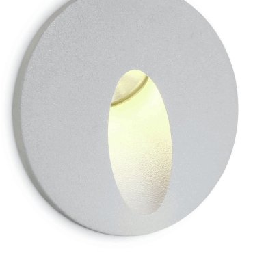 ONE Light Indoor/Outdoor Dark Light Wall Recessed - inbouw wandverlichting - Ø 62,5 x 4,5 cm - 3W LED incl. - IP54 - wit