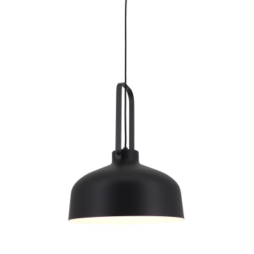 Artdelight Mendoza - hanglamp - Ø 37,5 x 176 cm - zwart