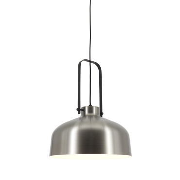 Artdelight Mendoza - hanglamp - Ø 37,5 x 176 cm - staal en zwart