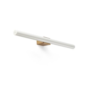 Faro Calma - wandverlichting - 50 x 5,5 cm - 7W LED incl. - IP44 - geborsteld goud