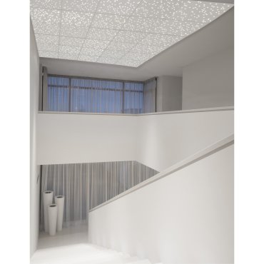 Nova Luce Cielo - plafondverlichting  - 30 x 30 x 4 cm - 8W dimbare LED incl. - wit