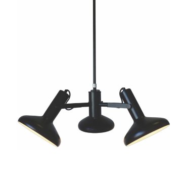 Artdelight Vectro - hanglamp - Ø 55 x 173 cm - zwart