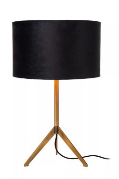 Lucide Tondo - tafellamp - Ø 30 x 48 cm - zwart en goud