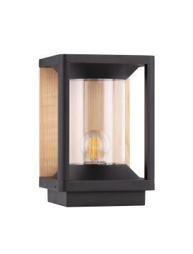 Nova Luce Pacific - tuinpaal - 14,5 x 22 x 14,5 cm - IP65 - donker antraciet