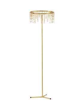 Nova Luce Stellar - vloerlamp - Ø 40 x 140 cm - 17W dimbare LED incl. - goud