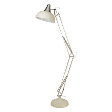 Searchlight Goliath - vloerlamp - 30 x 170 cm - chroom, crème en grijs