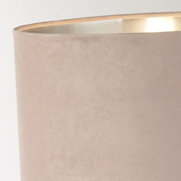 Searchlight Whitby - tafellamp - Ø 38 x 67 cm - chroom, zilver en roze