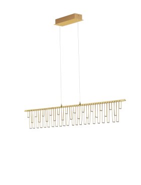 Nova Luce Stellar - hanglamp - 120 x 150 x 8 cm - 17W dimbare LED incl. - goud
