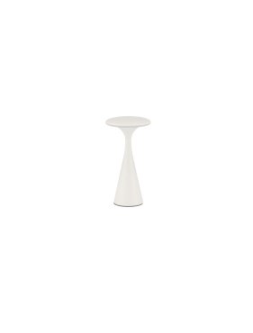 Nova Luce Grigio - oplaadbare tafellamp buiten - Ø 10,1 x 19,7 cm - IP54 - zandwit