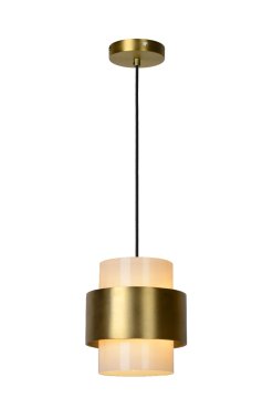 Lucide Firmin - hanglamp - Ø 20 x 150 cm - mat goud/messing