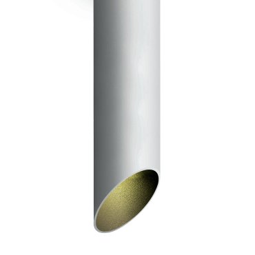 SHOWROOMMODEL - ONE Light Decorative Cut Cylinders - opbouwspot 1L - Ø 6 x 30 cm - wit en zwart
