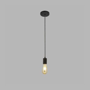 Searchlight Squiggle - hanglamp - 150 cm - mat zwart