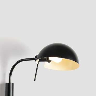 Faro Dominica - wandverlichting met schakelaar - 32,9 x 25 x 50,2 cm - mat zwart