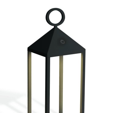 ONE Light Rechargeable Path Light - vloerlamp - 14 x 14 x 46 cm - 3W LED incl. - IP54 - zwart