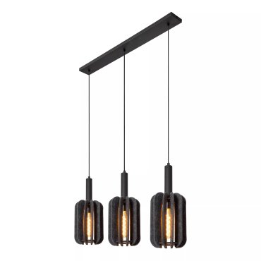 Lucide Rafal - hanglamp - 98 x 20 x 183 cm - grijs