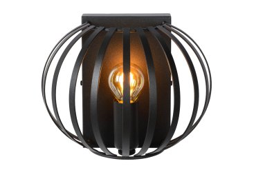 Lucide Manuela - wandverlichting - 20,5 x 14 x 17 cm - zwart