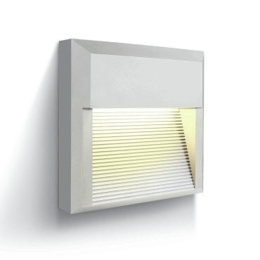 ONE Light Outdoor Dark Lights  - buiten wandverlichting - 19,7 x 5,2 x 19,7 cm - 8W LED incl. - IP65 - wit