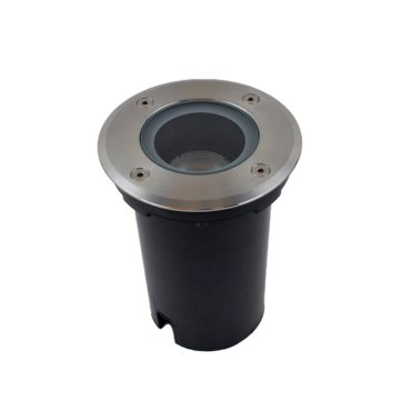 Lichtkoning Hades - ronde grondspot voor buiten - Ø 110 mm, Ø100 mm inbouw - IP67 - mat chroom