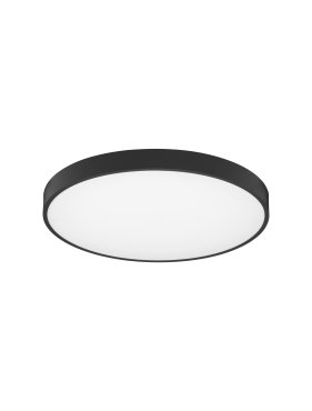 Nova Luce Perfect Profile - plafondlamp op afstandsbediening (incl.) - Ø 60 x 10 cm - 40W dimbare LED incl. - 2700K-6000K - zwart