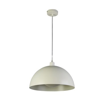 Searchlight Mars - hanglamp - Ø 40 x 150 cm - mat crème en crème