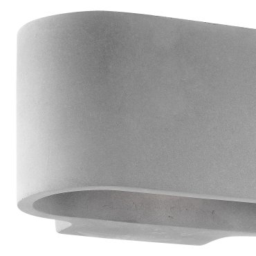 Nova Luce Zerino - wandverlichting - 18 x 10 x 9 cm - grijs