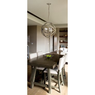 Searchlight Orbit - luster - Ø 46 x 116 cm - antiek messing