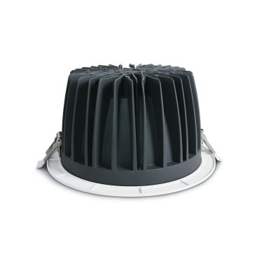 ONE Light COB Downlight Range Die Cast - inbouwspot - Ø 230 mm, Ø 210 mm inbouwmaat - 60W LED incl. - wit - warm witte lichtkleur