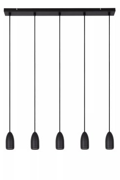 Lucide Evora 5L - hanglamp - 80 x 8 x 150 cm - zwart