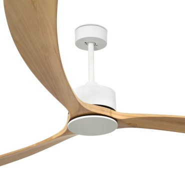 Faro Kauai XXL - plafondventilator - Ø 233 cm - mat wit en den