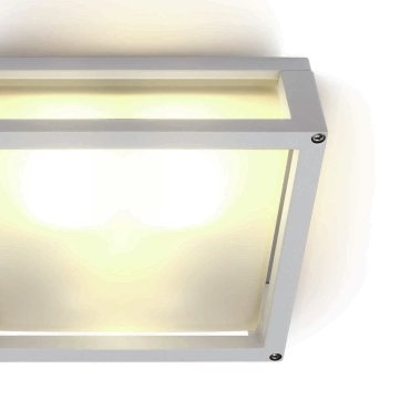 ONE Light Outdoor E27 Square - buiten plafond/wandverlichting - 25 x 25 x 9,5 cm - IP54 - wit