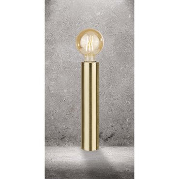 Searchlight Porter - tafellamp - Ø 6 x 30 cm - satijn goud
