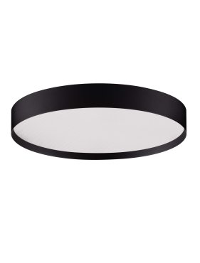 Nova Luce Roi - plafondlamp - Ø 40 x 8,5 cm - 37W dimbare LED incl. - zandzwart