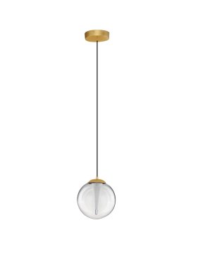 Nova Luce Galeo - hanglamp - Ø 22 x 209 cm - 7W dimbare LED incl. - zandgoud
