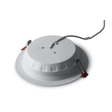 ONE Light Budget Downlight Range - inbouwspot - Ø 235 mm, Ø 210 mm inbouwmaat - 24W LED incl. - wit - warm witte lichtkleur