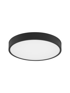 Nova Luce Perfect Profile - plafondlamp op afstandsbediening (incl.) - Ø 40 x 10 cm - 20W dimbare LED incl. - 2700K-6000K - zwart